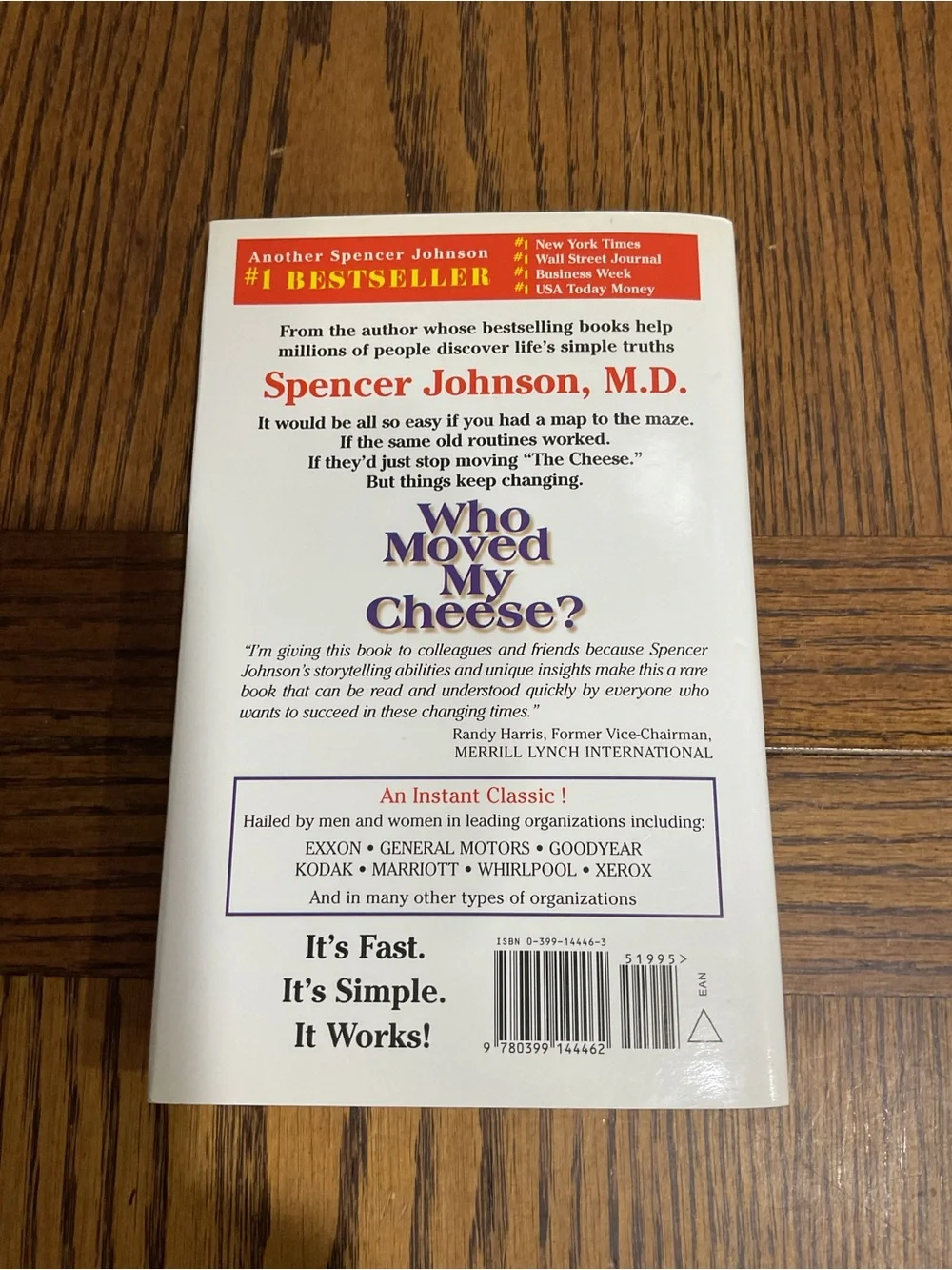 Who Moved My Cheese? by Spencer Johnson - how to deal with change in life